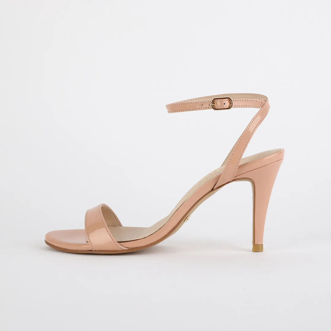 *UK size 2 - MEGAN - pink patent, 8cm heels