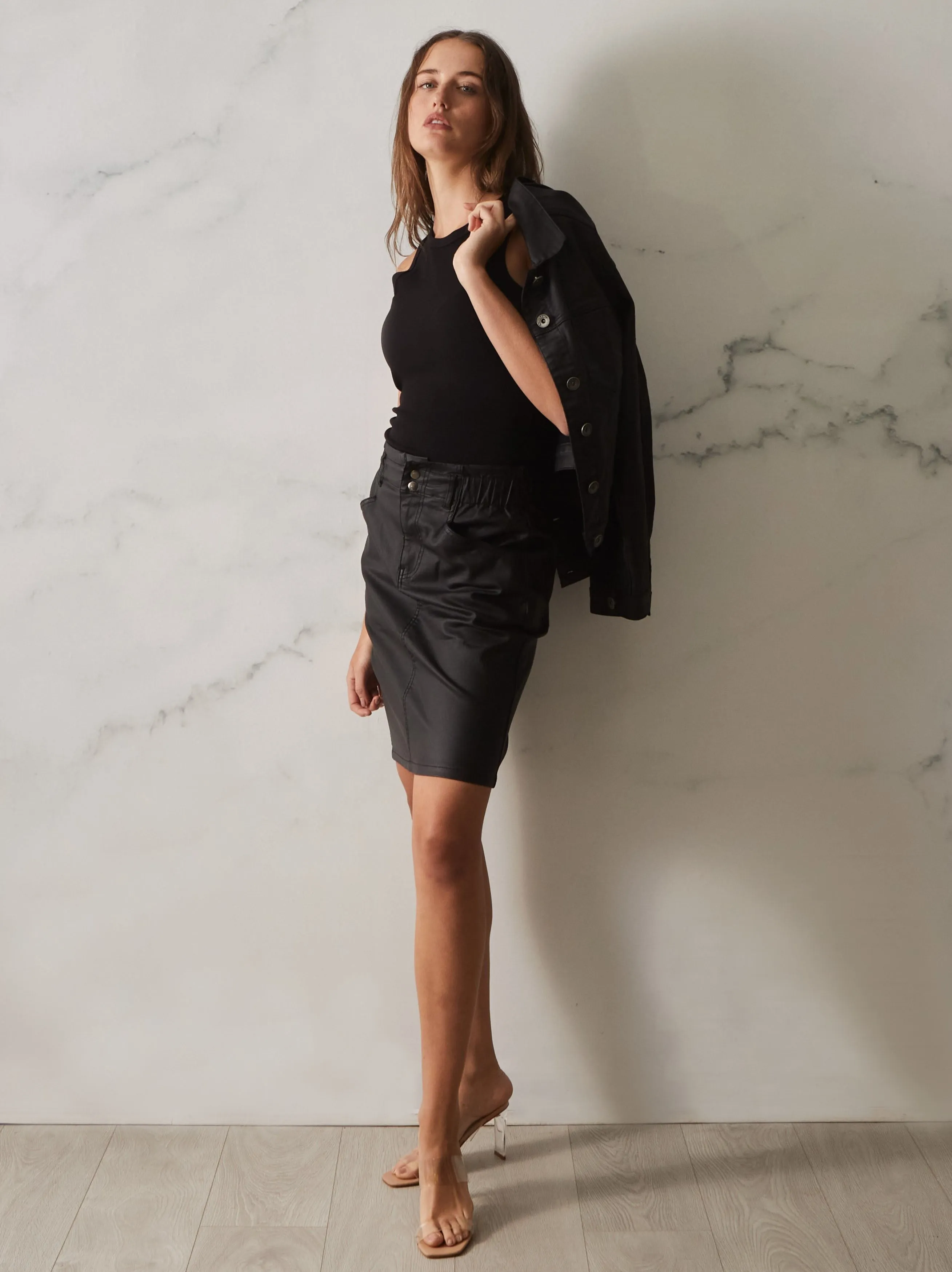 Vince Skirt - Black Wax