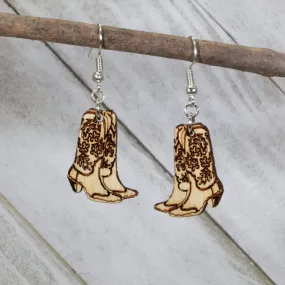 Western Cowboy Boots Dangle Earrings by Cate's Concepts, LLC